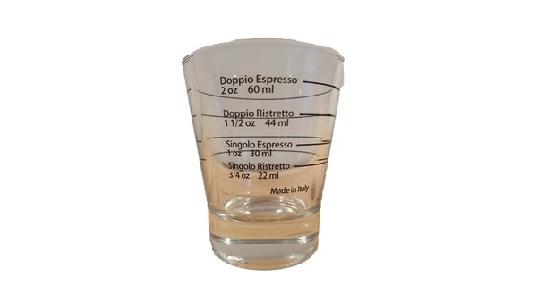 maatglas voor de perfecte hoeveelheid espresso / ristretto