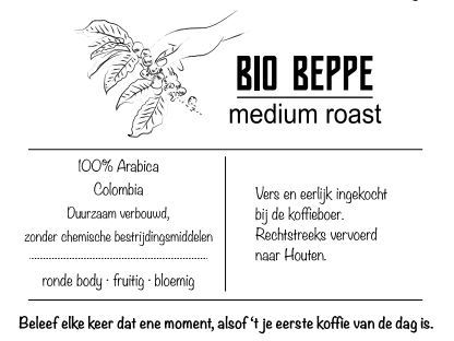 Bio Beppe 350gr - Beleef elke keer dat ene moment, alsof 't je eerste koffie van de dag is.